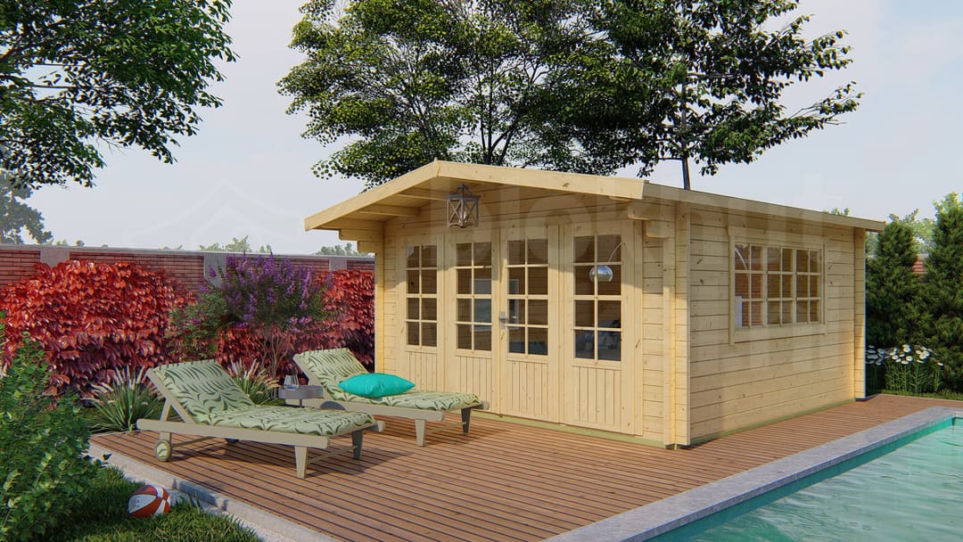 blokhut Blokhut Derby | Inclusief fundamentbalken, shingles, startset en bezorging! - Tuindeco - 40.7004 - 440x440