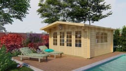 blokhut Blokhut Derby | Inclusief fundamentbalken, shingles, startset en bezorging! - Tuindeco - 40.7004 - 440x440
