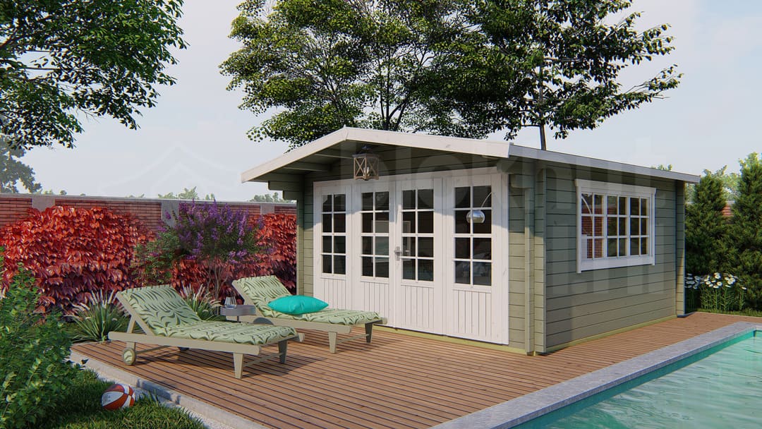 blokhut Blokhut Derby | Inclusief fundamentbalken, shingles, startset en bezorging! - Tuindeco - 40.7004 - 440x440