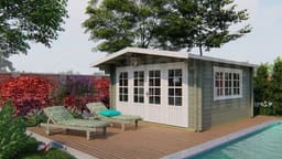 blokhut Blokhut Derby | Inclusief fundamentbalken, shingles, startset en bezorging! - Tuindeco - 40.7004 - 440x440