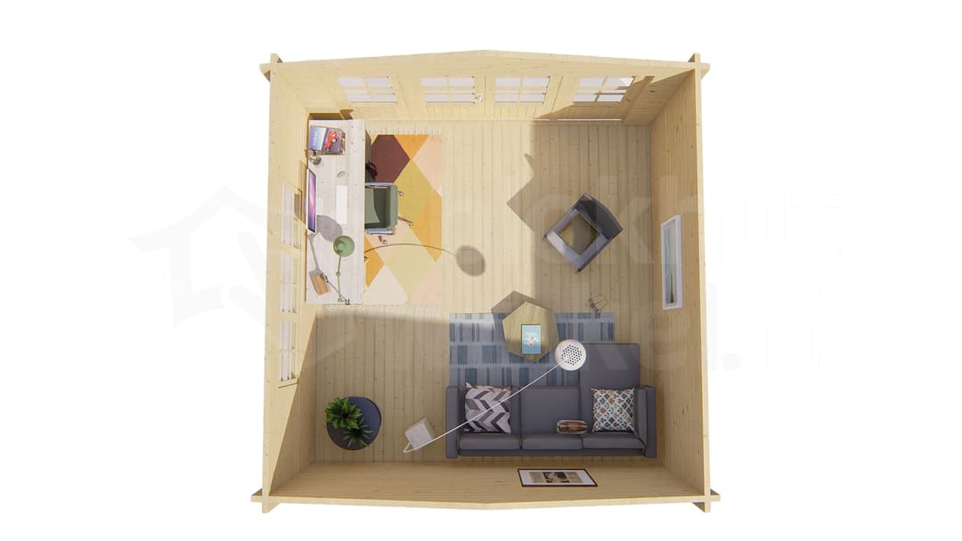 blokhut Blokhut Derby | Inclusief fundamentbalken, shingles, startset en bezorging! - Tuindeco - 40.7004 - 440x440