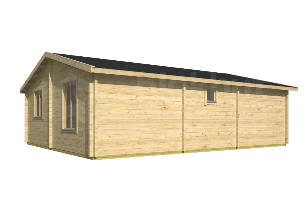 blokhut Blokhut Mullingar Geïmpregneerd | Inclusief fundamentbalken, shingles, startset en bezorging! - Tuindeco - 40.7310-DI - 850x790