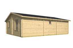 blokhut Blokhut Mullingar Geïmpregneerd | Inclusief fundamentbalken, shingles, startset en bezorging! - Tuindeco - 40.7310-DI - 850x790