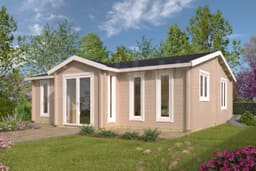 blokhut Blokhut Mullingar Geïmpregneerd | Inclusief fundamentbalken, shingles, startset en bezorging! - Tuindeco - 40.7310-DI - 850x790