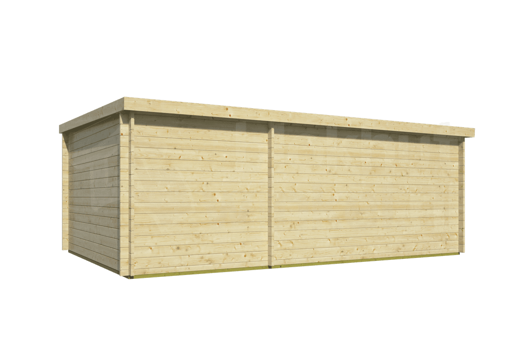 tuindeco actieblokhut Blokhut Flow geïmpregneerd | Inclusief fundamentbalken, easyroofing, startset en bezorging! - Tuindeco - 40.0759-DI - 595x400