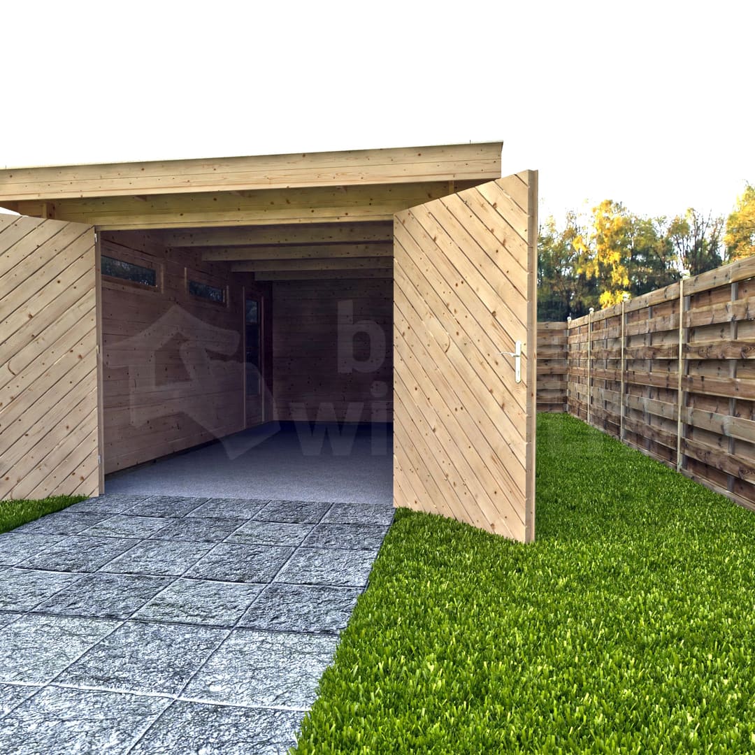 actie garage Garage Lincoln 350x500 geïmpregneerd - ProWood - PWLI350500-DI - 370x520