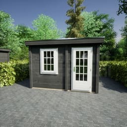 actie blokhut plat dak Oxfordshire 338x300 geïmpregneerd - ProWood - PWO338300-DI - 338x300