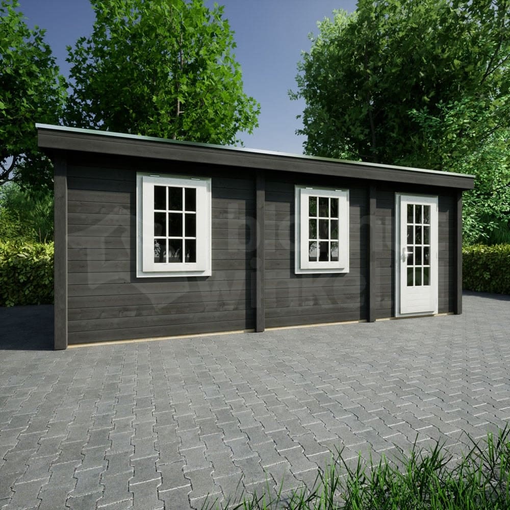 actie blokhut plat dak Oxfordshire 626x150 geïmpregneerd - ProWood - PWO626150-DI - 626x150