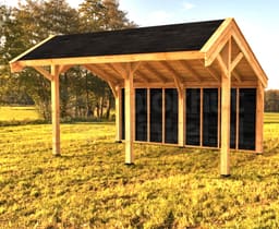 kapschuur Woodvision Kapschuur Modulair Gaasterland 500x310 geïmpregneerd (2 vakken) - Woodvision - WVKMGA500310-DI - 500x440
