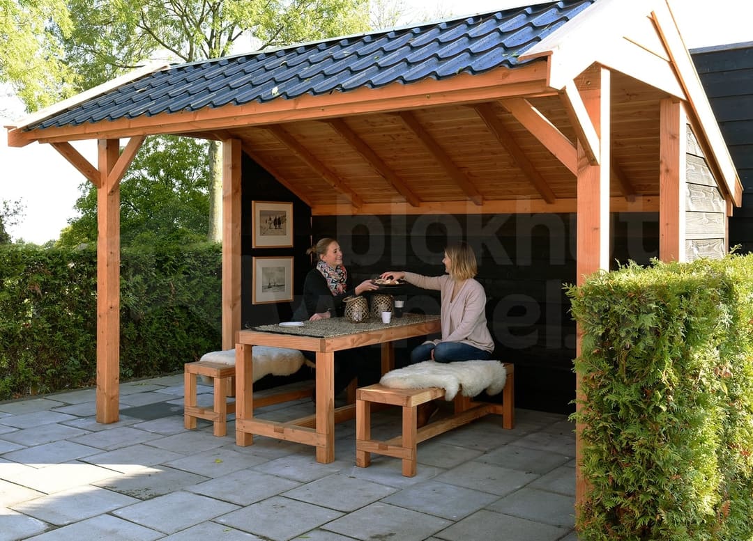 kapschuur Woodvision Kapschuur Comfort 400x250 geïmpregneerd incl. GRATIS shingles t.w.v. € 140,- - Woodvision - 44540 - 405x322
