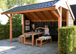 kapschuur Woodvision Kapschuur Comfort 400x250 geïmpregneerd incl. GRATIS shingles t.w.v. € 140,- - Woodvision - 44540 - 405x322
