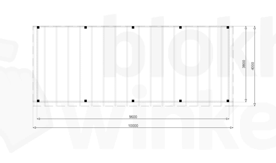 Plattegrond Douglas Overkapping Budget 1000x400