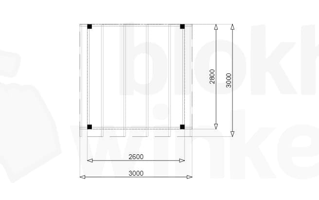 Plattegrond Douglas Overkapping Budget 300x300