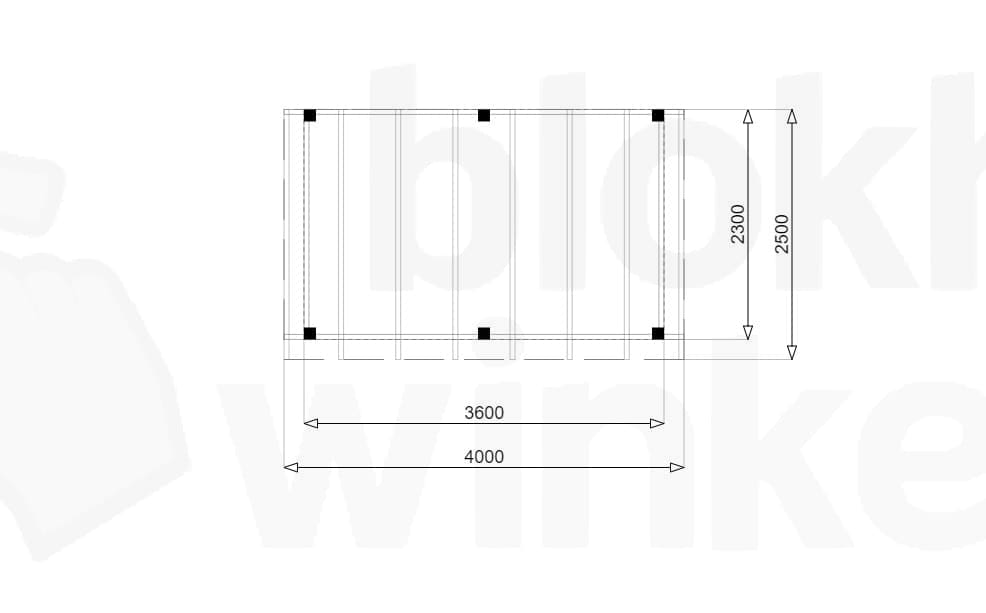 Plattegrond Douglas Overkapping Budget 400x250