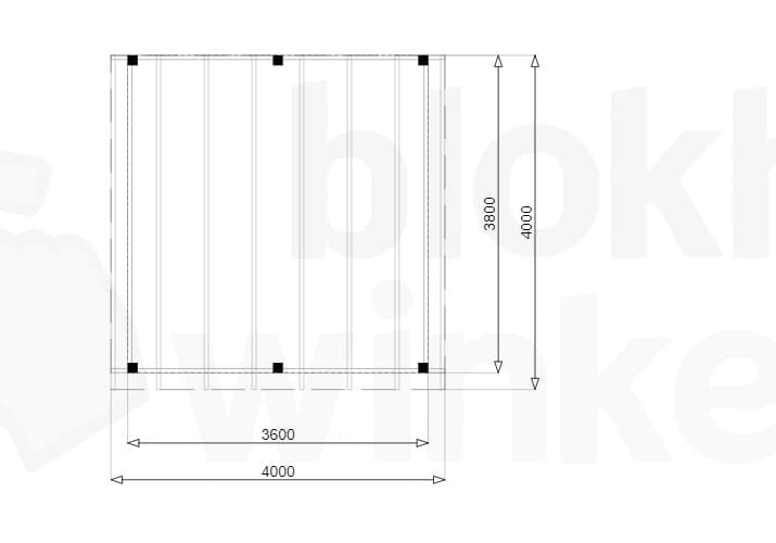 Plattegrond Douglas Overkapping Budget 400x400
