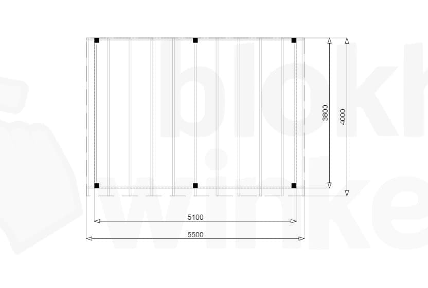 Plattegrond Douglas Overkapping Budget 550x400