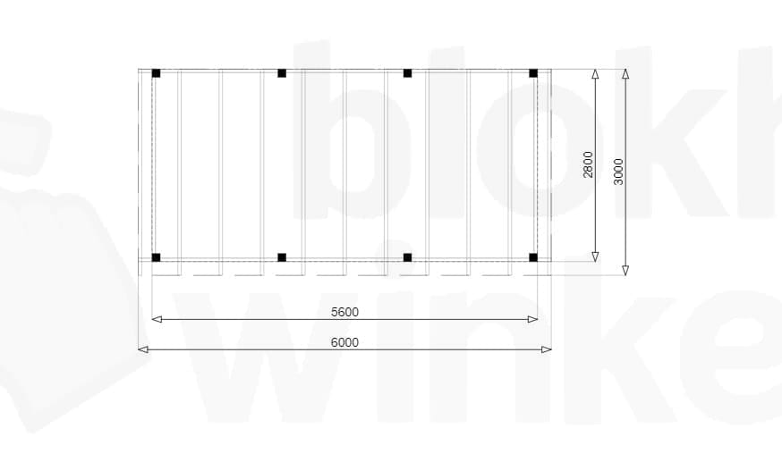Plattegrond Douglas Overkapping Budget 600x300