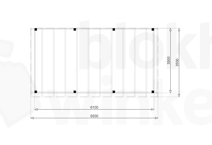 Plattegrond Douglas Overkapping Budget 650x350