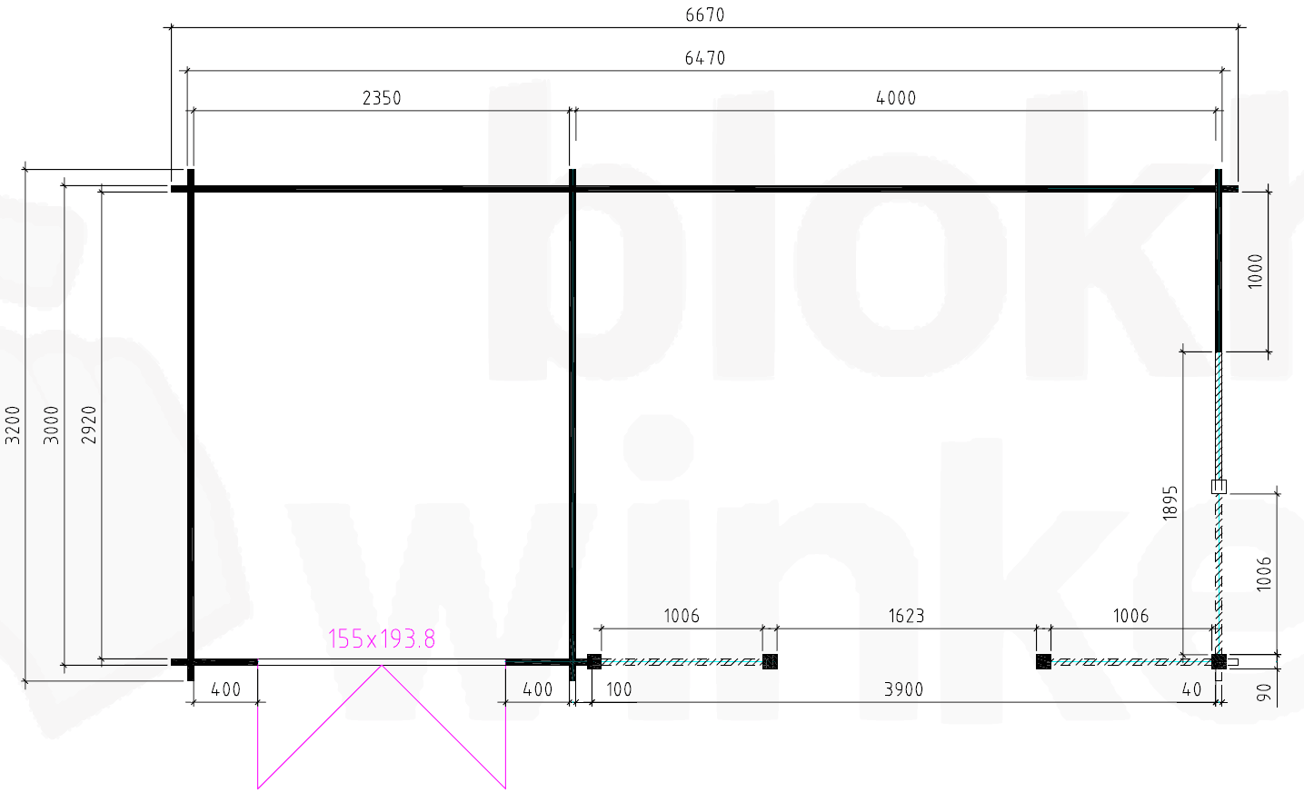 Plattegrond Cordoba geïmpregneerd