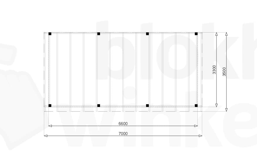 Plattegrond Douglas Overkapping Budget 700x350