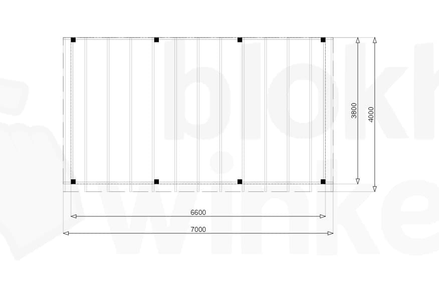 Plattegrond Douglas Overkapping Budget 700x400