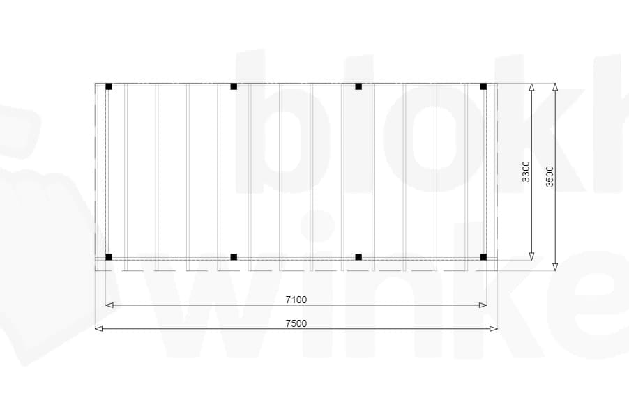 Plattegrond Douglas Overkapping Budget 750x350