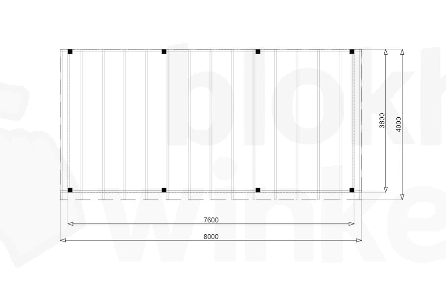 Plattegrond Douglas Overkapping Budget 800x400