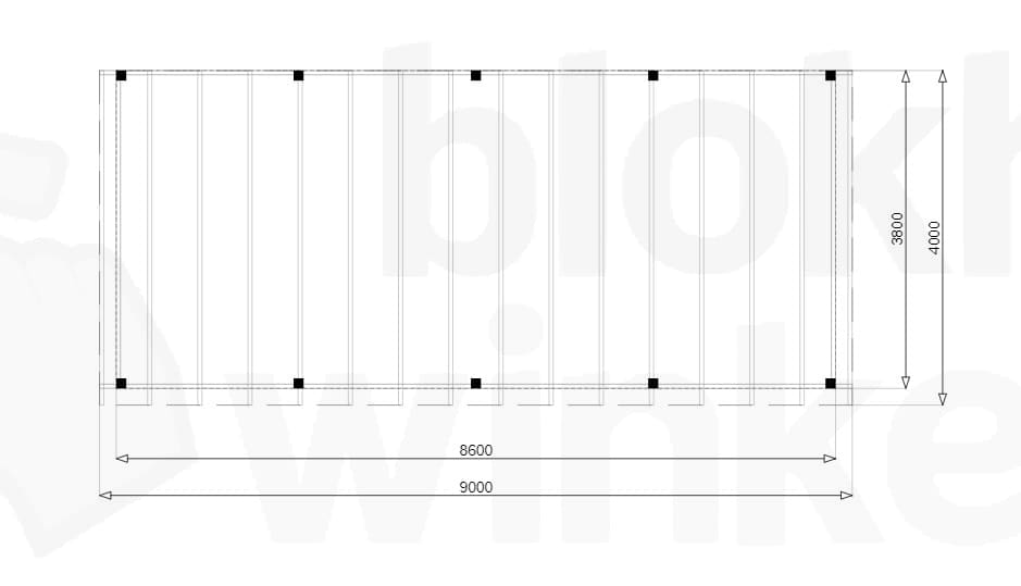 Plattegrond Douglas Overkapping Budget 900x400