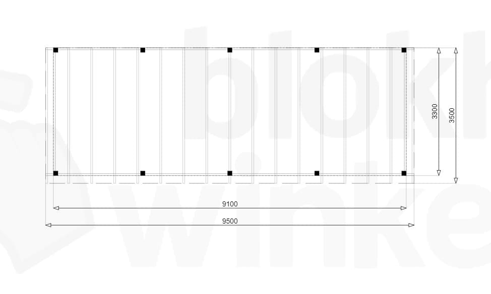 Plattegrond Douglas Overkapping Budget 950x350
