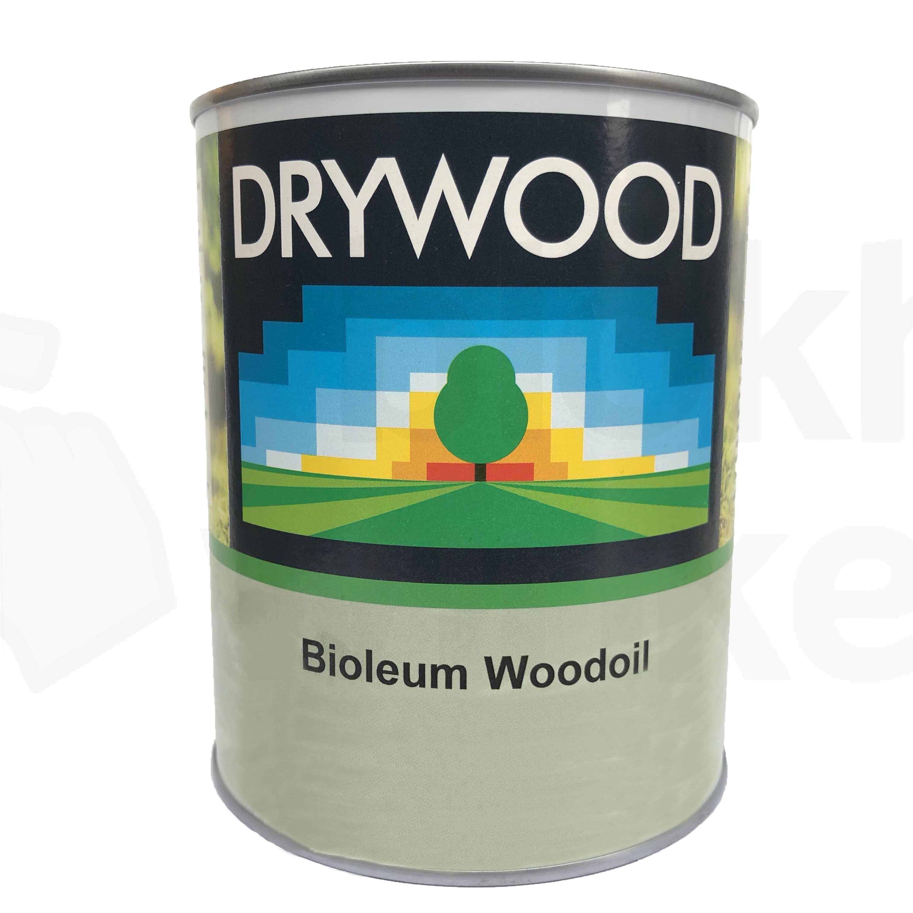 Plattegrond Drywood Bioleum Woodoil Antraciet 0,9L