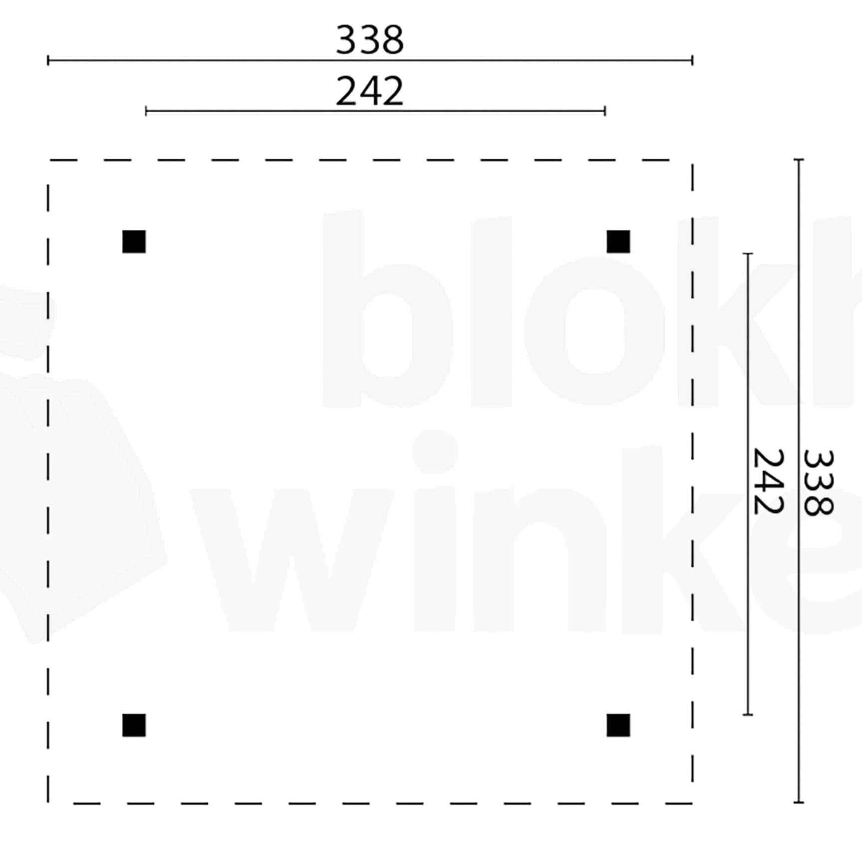 Plattegrond Prieel Tourist | Inclusief shingles, startset en bezorging!