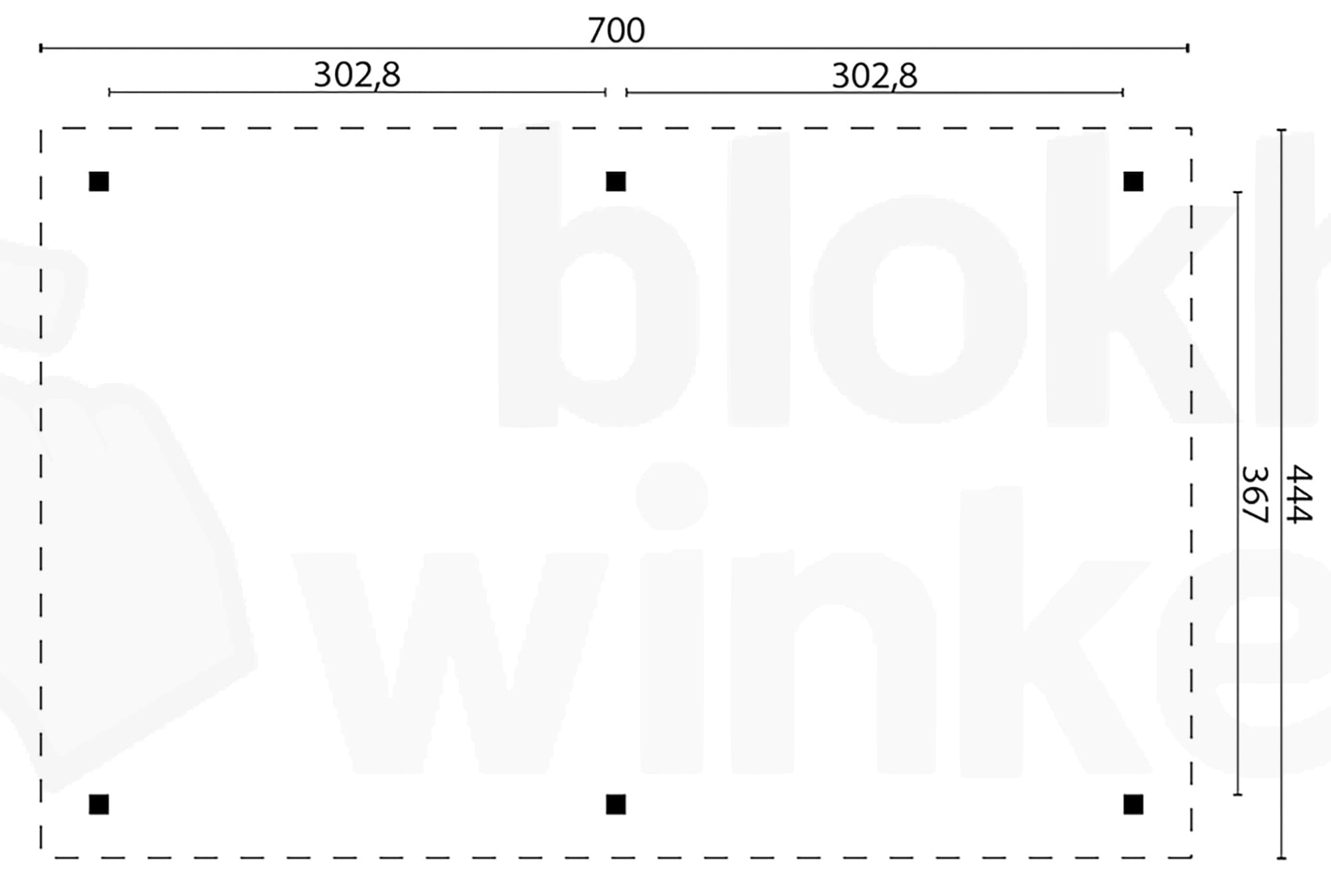 Plattegrond Prieel Ultimo | Inclusief shingles, startset en bezorging!