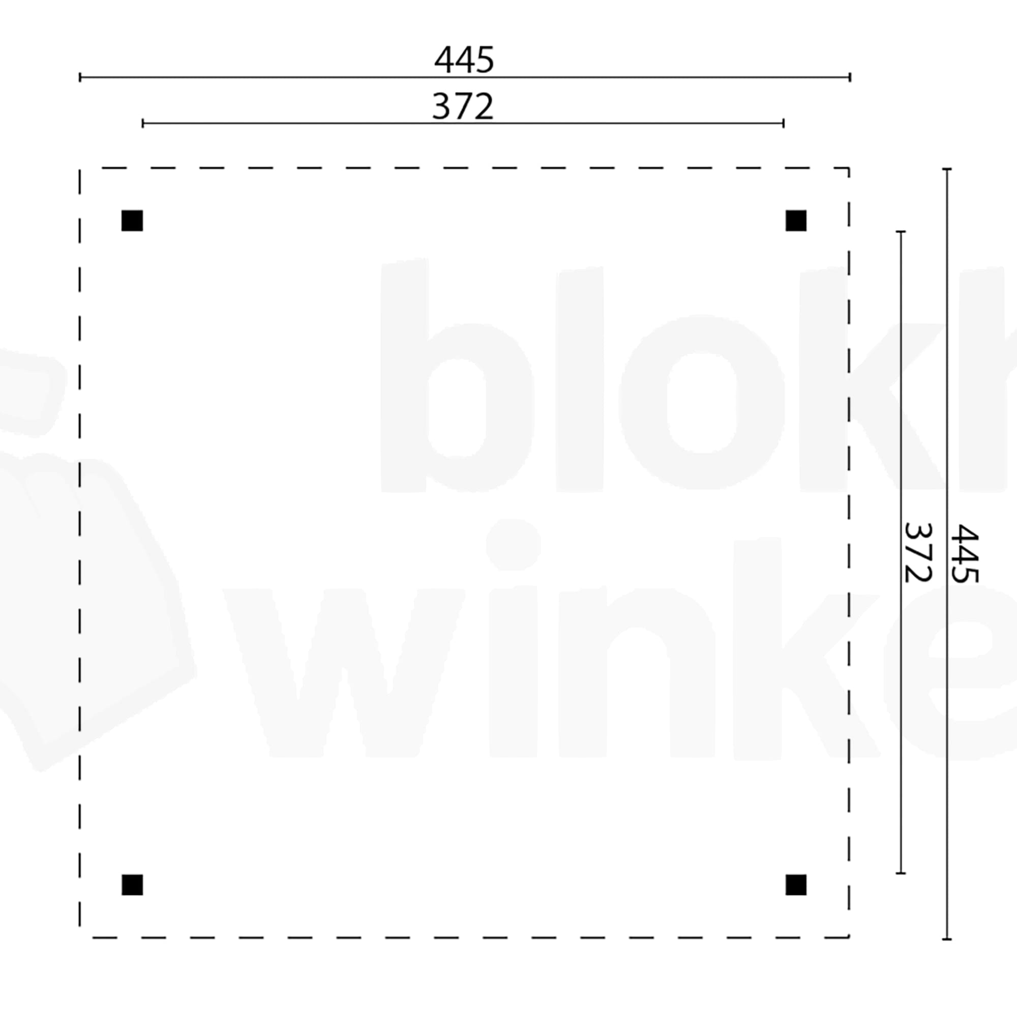 Plattegrond Prieel Modern groot | Inclusief easyroofing, startset en bezorging!