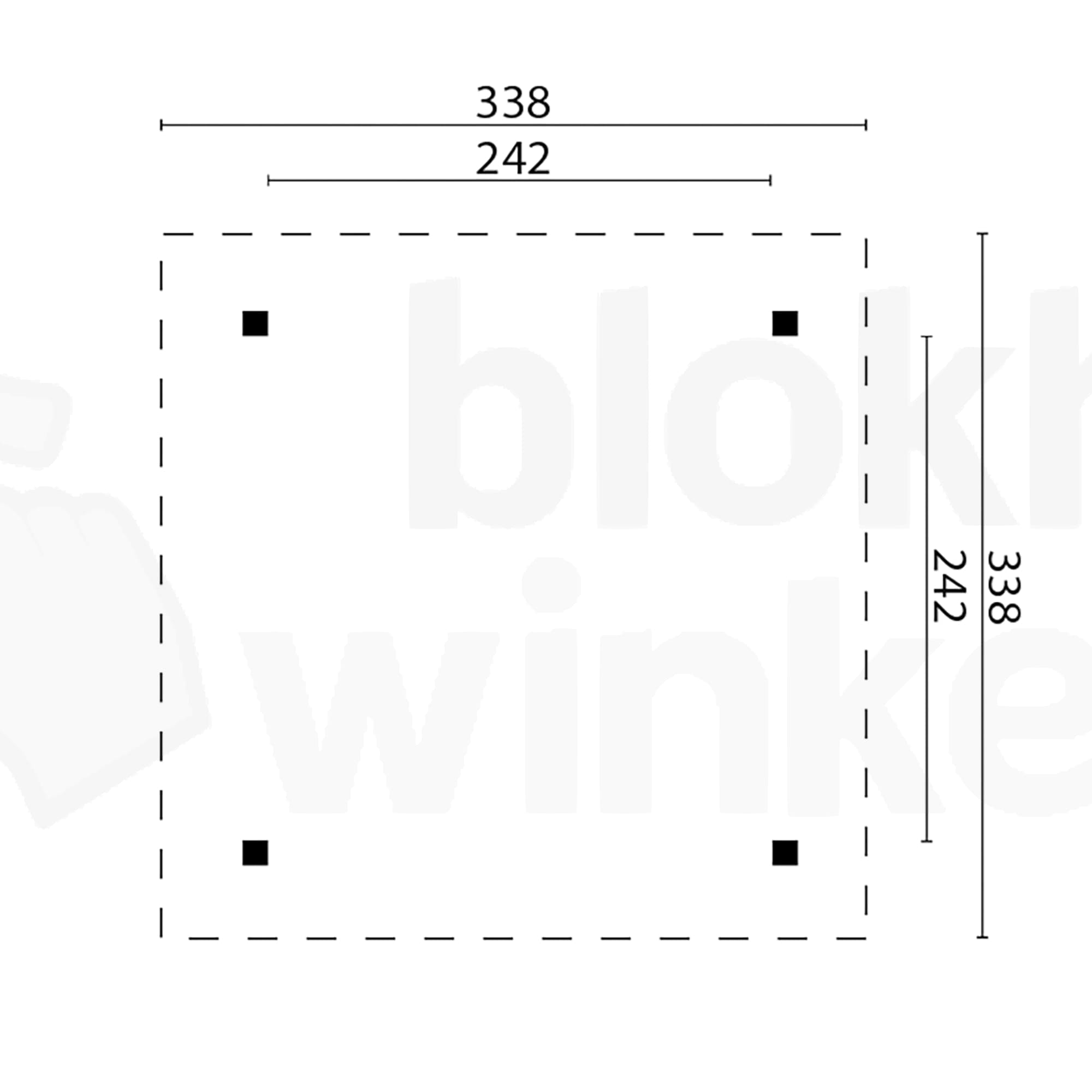 Plattegrond Prieel Kos | Inclusief shingles, startset en bezorging!