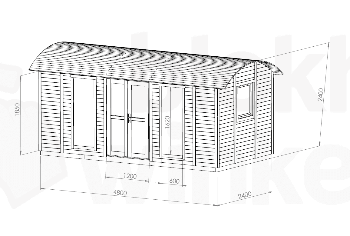 Plattegrond Interflex Pipowagen 480 DIY