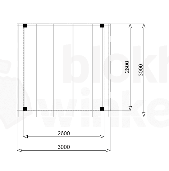 Actie Douglas Overkapping 300x300 - Outback - ADO300300 - 300x300