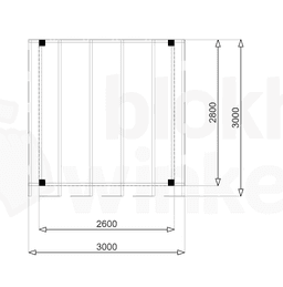Actie Douglas Overkapping 300x300 - Outback - ADO300300 - 300x300