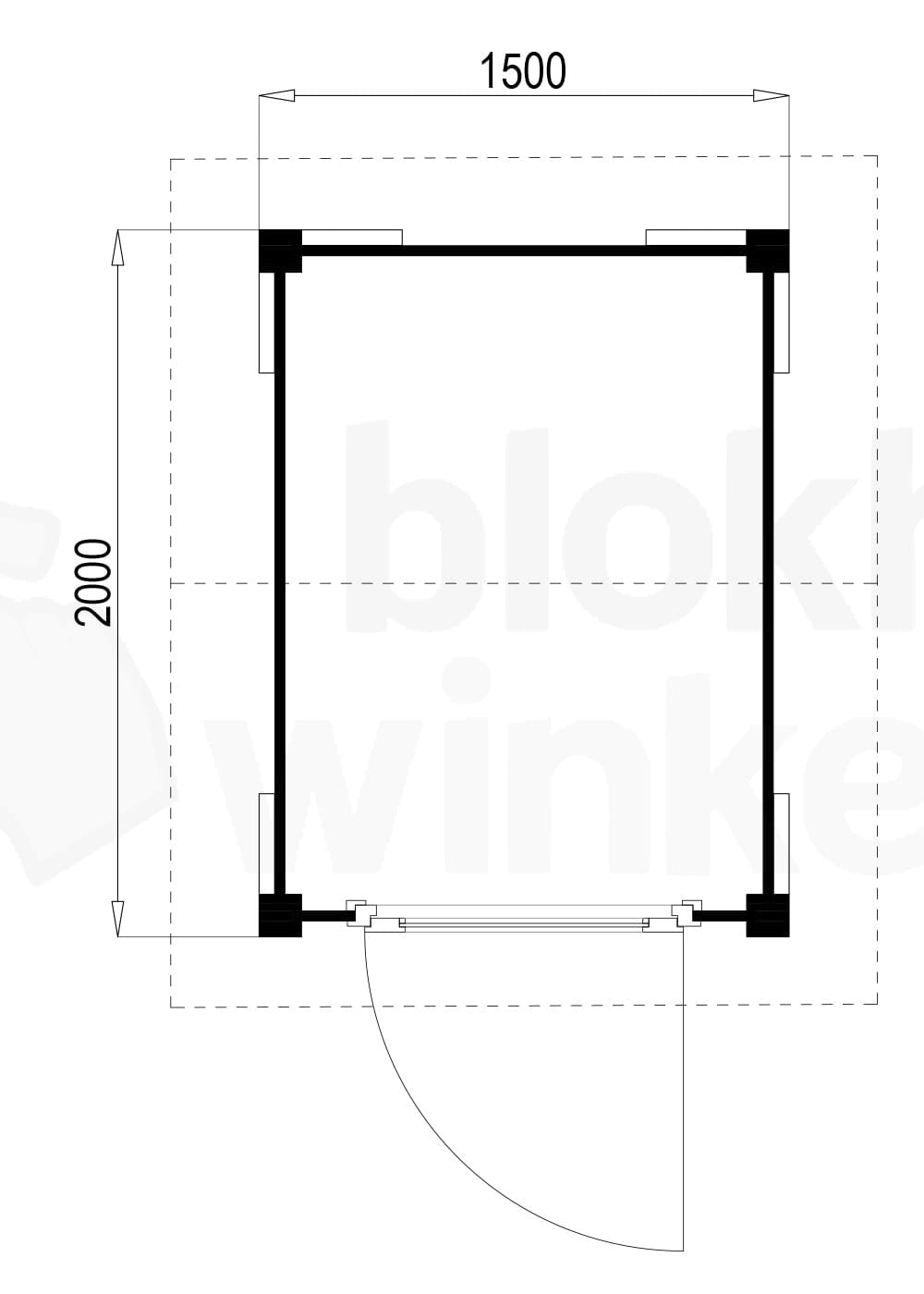 Plattegrond Oregon 150x200