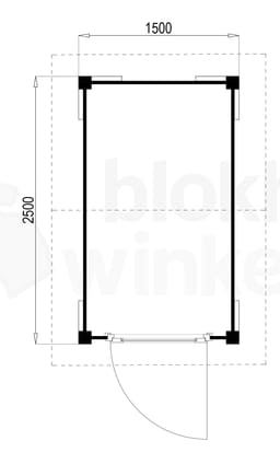 blokhut Oregon 150x250 geïmpregneerd - Luxhouse - FFOR150250-DI - 150x250