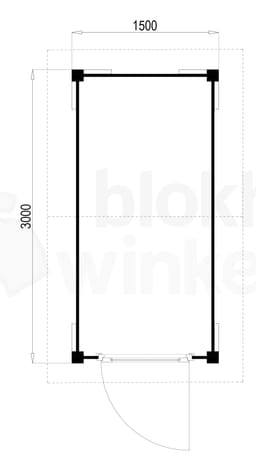 blokhut Oregon 150x300 - Luxhouse - FFOR150300 - 150x300