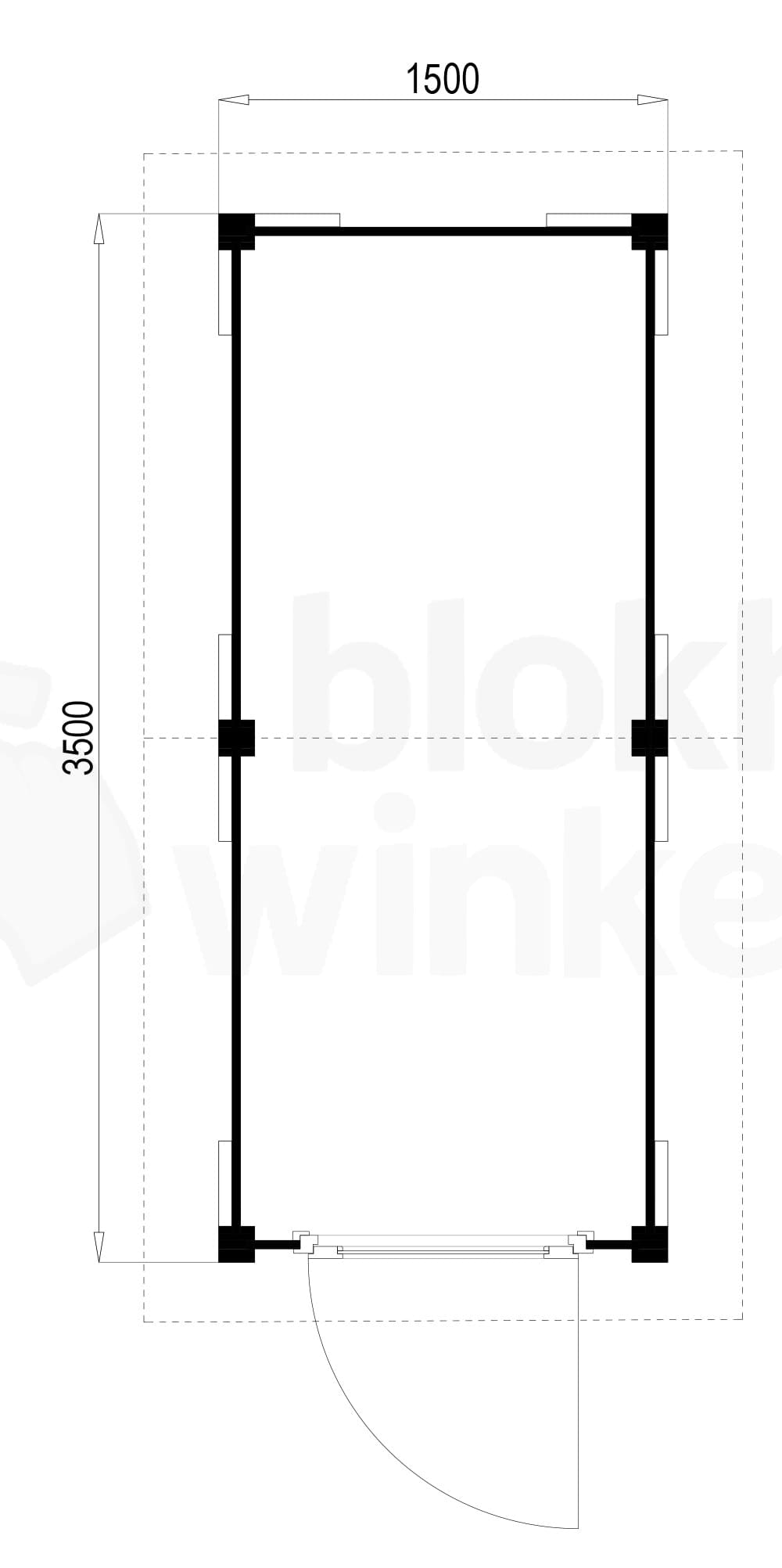 Plattegrond Oregon 150x350
