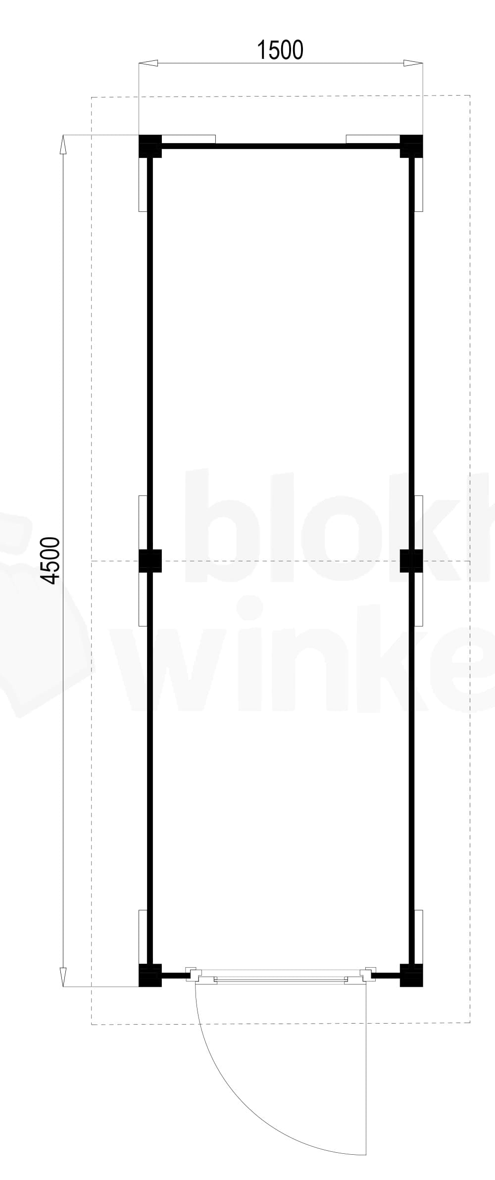 Plattegrond Oregon 150x450