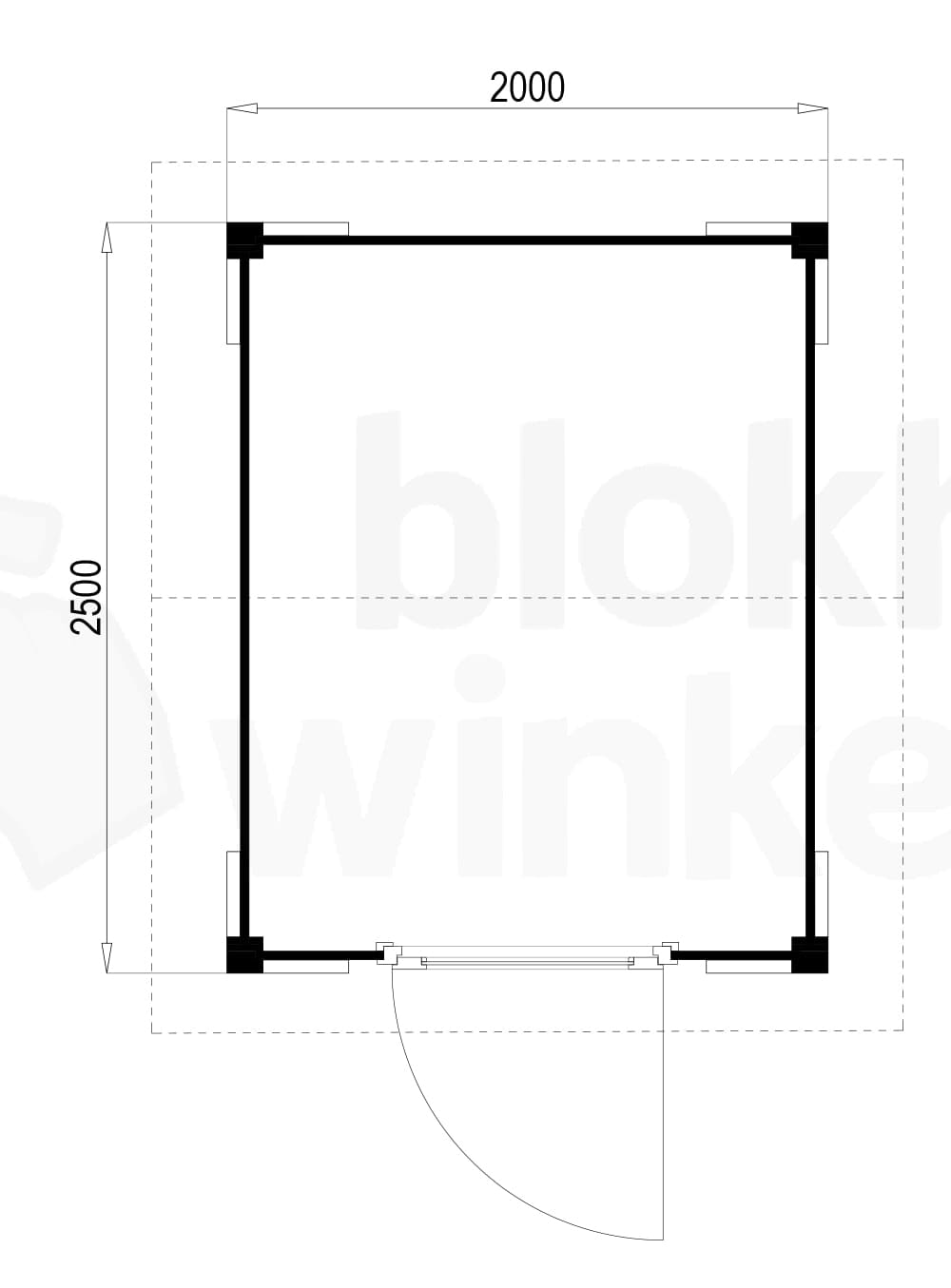 Plattegrond Oregon 200x250 geïmpregneerd