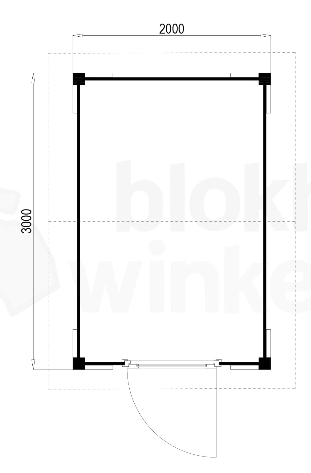 Plattegrond Oregon 200x300
