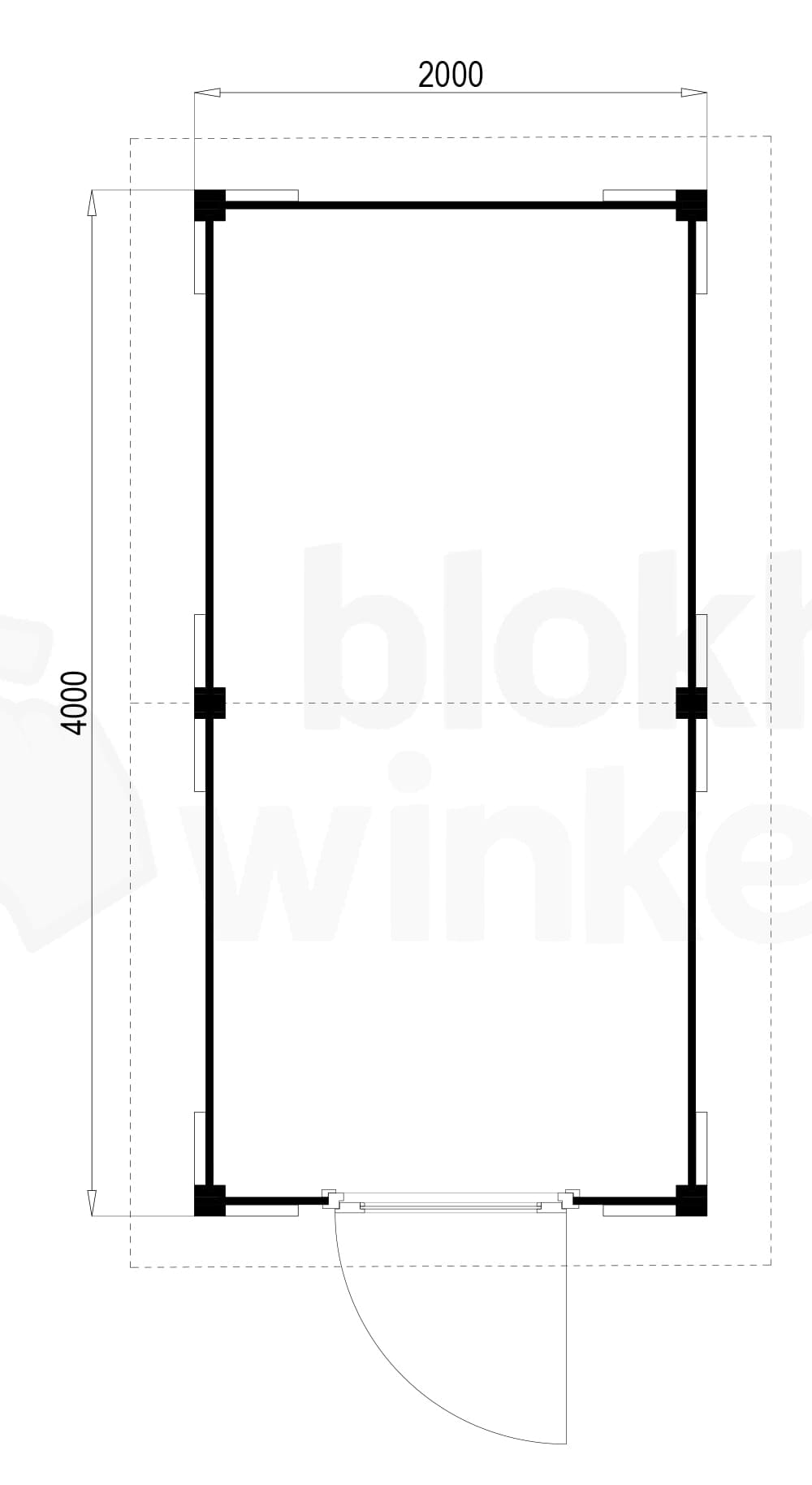 Plattegrond Oregon 200x400 geïmpregneerd