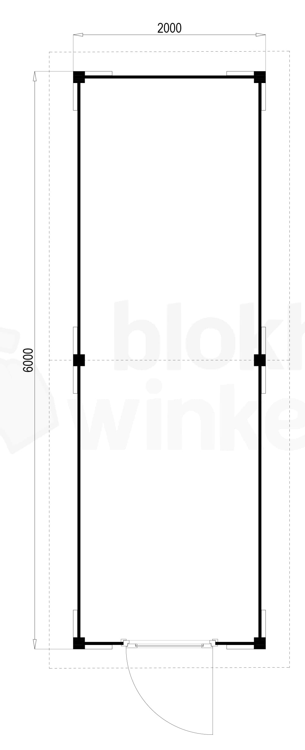 Plattegrond Oregon 200x600 geïmpregneerd