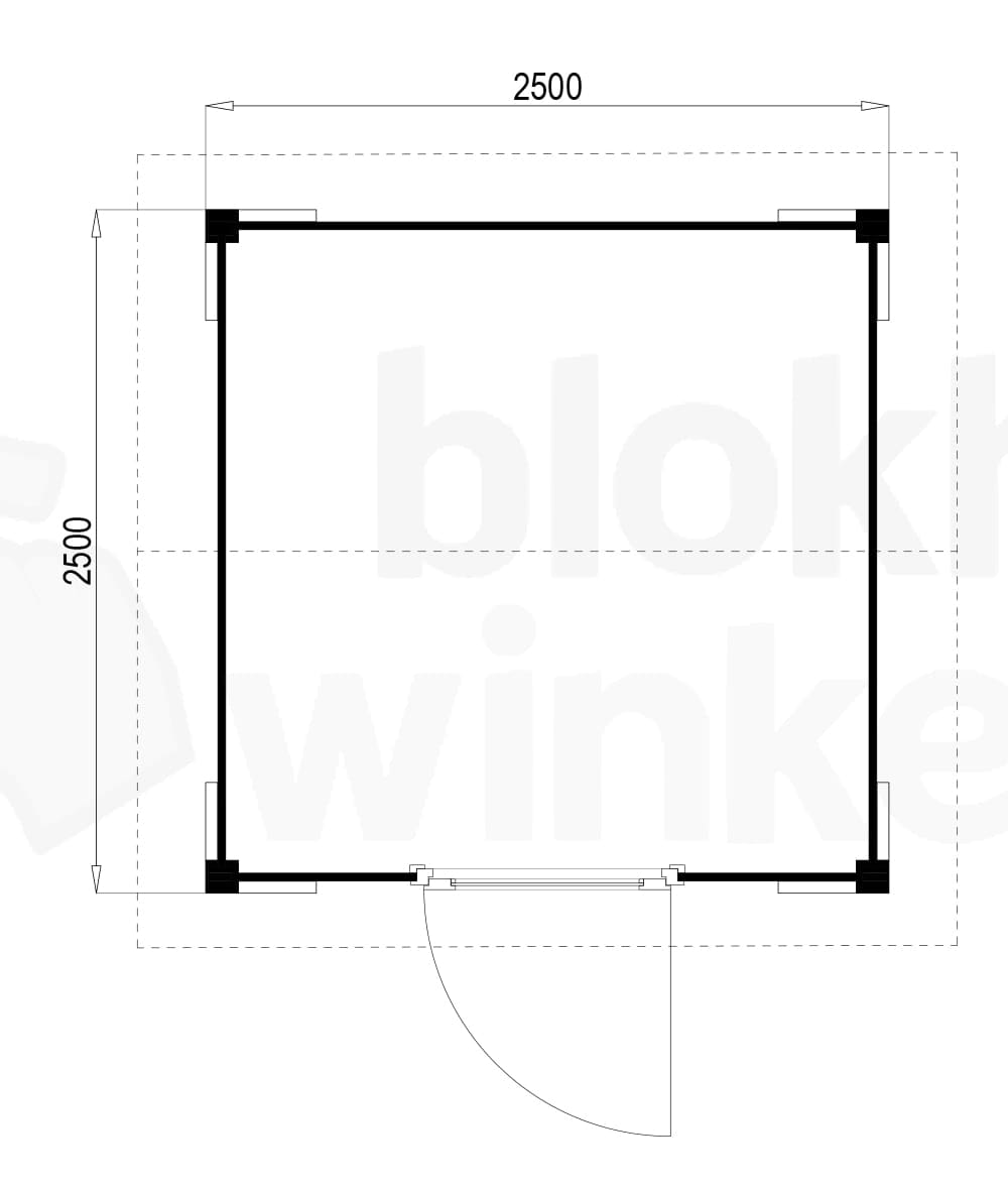 Plattegrond Oregon 250x250 geïmpregneerd