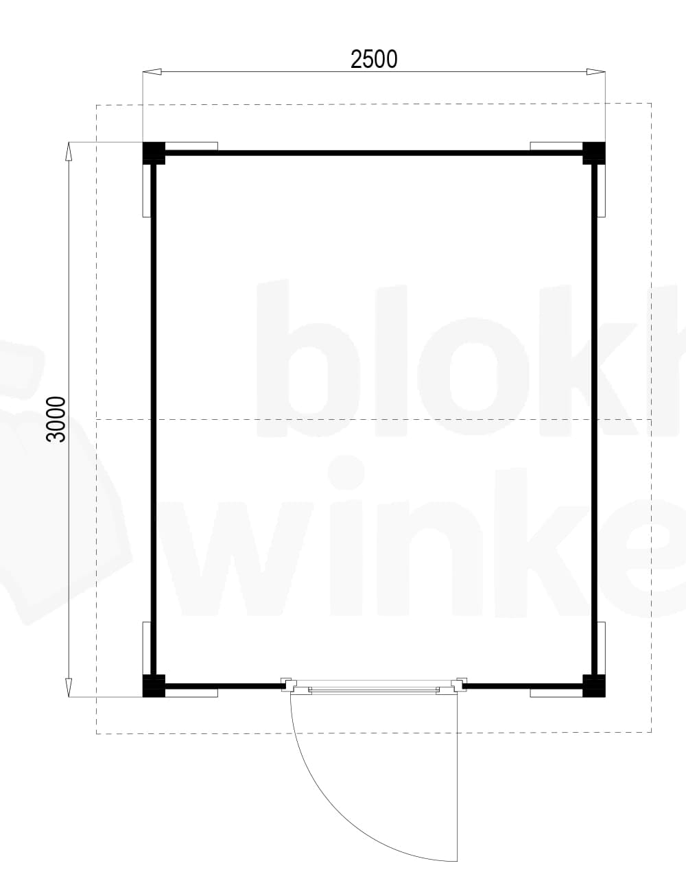 Plattegrond Oregon 250x300