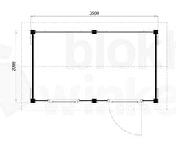 blokhut Oregon 350x200 - Luxhouse - FFOR350200 - 350x200