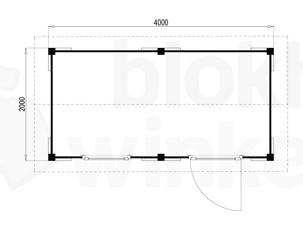 Plattegrond Oregon 400x200 geïmpregneerd